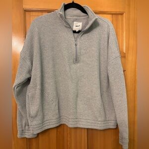 Aerie waffle quarter zip